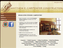 Tablet Screenshot of mattcarpenterconst.com